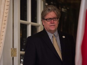 Steve Bannon is the former chief strategist for U.S. President Donald Trump.