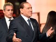 Italian former Prime Minister and leader of center-right party Forza Italia (Go Italy), Silvio Berlusconi arrives to attend the broadcast "Quinta Colonna," program on Italian channel Rete 4, on January 18, 2018.