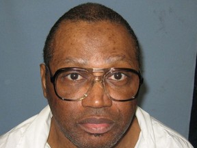 FILE - This undated file photo provided by the Alabama Department of Corrections shows a police mug shot of Vernon Madison, who is scheduled to be executed for the 1985 murder of Mobile police officer Julius Schulte on Thursday. Alabama is asking the U.S. Supreme Court to let it proceed with this week's scheduled execution of the 67-year-old inmate whose lawyers say can no longer remember his crime. The Alabama attorney general's office told justices in a filing Monday that the state's high court last year ruled the execution could proceed and should do so again. (Alabama Department of Corrections, via AP, File)