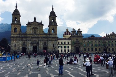 Plaza Bolivar is the main square in Bogota.