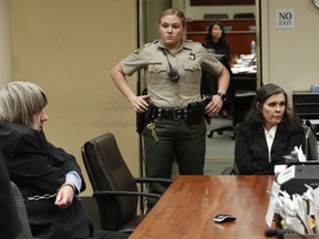 David Turpin, left, and his wife, Louise Turpin appear in court in Riverside, Calif., Wednesday, Jan. 24, 2018. David and Louise Turpin are accused of abusing their 13 children -- ranging from 2 to 29 -- before they were rescued on Jan. 14 from their home in Perris. They have pleaded not guilty to torture and other charges.