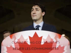 Canadian Prime Minister Justin Trudeau in Vaughan, Ontario, on Dec. 15, 2017.