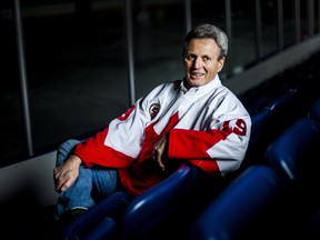 Paul Henderson poses for a photograph at the Vic Johnston Arena in Mississauga, Ont., on March 30, 2017.