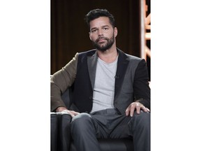 Ricky Martin participates in the "The Assassination of Gianni Versace: American Crime Story" panel during the FOX Television Critics Association Winter Press Tour on Friday, Jan. 5, 2018, in Pasadena, Calif.