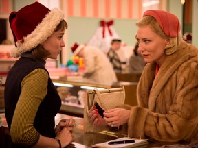 Rooney Mara and Queen Cate Blanchett in Carol.