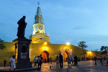 The main gates to Cartagena's old city.