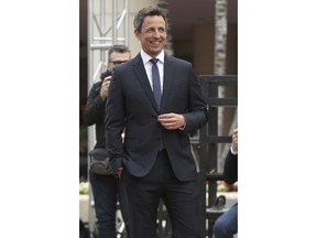 Seth Meyers attends the 75th Annual Golden Globe Awards Preview Day at The Beverly Hilton on Thursday, Jan. 4, 2018, in Beverly Hills, Calif.