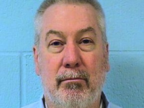 FILE - This undated file photo provided by the Illinois Department of Corrections shows former Bolingbrook, Ill., police officer Drew Peterson. The Illinois Supreme Court on Friday, Jan. 19, 2018, again upheld the murder conviction of Peterson in the 2004 drowning death of his third wife. (Illinois Department of Corrections via AP, File)