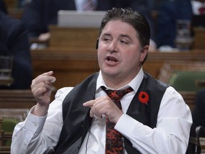 Minister of Sport and Persons with Disabilities Kent Hehr is shown during question period in the House of Commons in Ottawa on October 30, 2017.