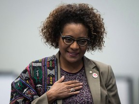 Secretary General of La Francophonie and former governor genera of Canadal Michaelle Jean.