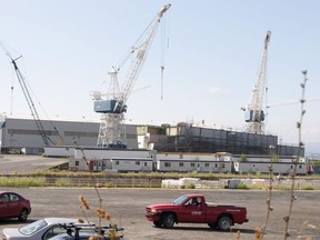 The Davie Shipyard shown Thursday, July 21, 2011 in Levis, Que. A Finnish company is questioning the Trudeau government's decision to launch negotiations with Quebec shipyard Davie for the lease of four icebreakers without conducting a formal competition.