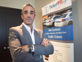 Attorney Avi Levy is seen in his office in Montreal, Tuesday, November 28, 2017. Montreal's widely loathed quota system for traffic tickets is over, says Mayor Valerie Plante, as are lucrative performance bonuses for bosses that were tied to lower-level cops reaching the targets.