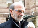 Former Dalton McGuinty aide David Livingston outside court in Toronto.