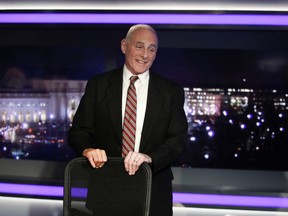 White House chief of staff John Kelly stands to leave after appearing on Special Report with Bret Baier on Fox News in Washington, Wednesday, Jan. 17, 2018. Kelly says Trump has evolved on many issues since the campaign. Kelly says in an interview with Baier that "there's been an evolutionary process that this president's gone through" on issues ranging from Afghanistan to his promised Southern border wall.