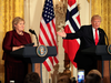 U.S. President Donald Trump seems to have been impressed with Norwegian Prime Minister Erna Solberg when they met in Washington on Wednesday.