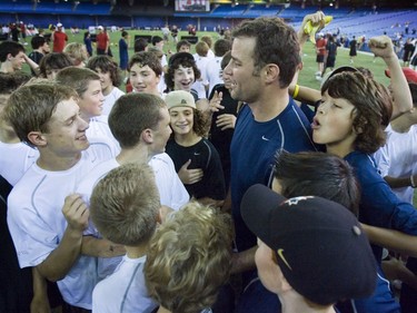 Eric Lindros at the Rogers Centre for a Bauer event on July 6, 2006.