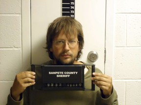 FILE - This undated file photo provided by Sanpete County Jail shows John Coltharp. Prosecutors say Coltharp and Samuel Shaffer, two Utah men who believe in doomsday and polygamy, had sexually abused young girls after conducting secret marriages they said were ordained by God.