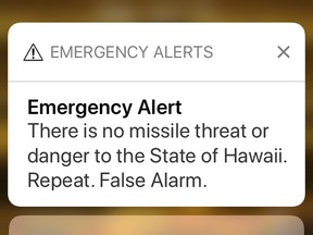 Hawaii Sen. Brian Schatz says the false alarm about a missile threat was based on "human error" and was "totally inexcusable."