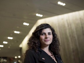 Sharren Haskel, member of the Israeli parliament, stands in Ottawa on November 16, 2017.