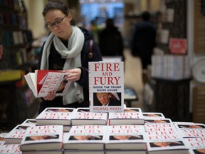 Waterstones Piccadilly receives 500 copy delivery of Michael Wolffs book about Trump, Fire and Fury, London, UK