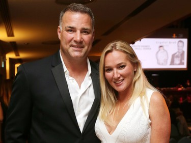 Eric and Kina Lindros in London, Ont., on Aug. 16, 2017.