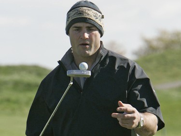 Eric Lindros at the Maple Leafs charity golf tournament on Oct. 17, 2005.