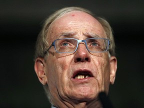 FILE- In this Friday Dec. 9, 2016 file photo, World Anti-Doping Agency investigator Richard McLaren speaks during a press conference in London. The Court of Arbitration of Sport said Wednesday, Jan. 17, 2018 it will begin appeals hearings on Monday for 39 Russian athletes disqualified from the Sochi Winter Games for doping and banned for life from the Olympics.