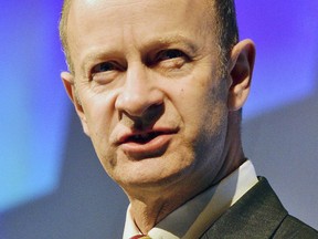 FILE - In this file photo dated Sept. 30, 2017,  U.K. Independence Party (UKIP) leader Henry Bolton, during a party meeting.  The UKIP party seems in disarray Monday Jan. 21, 2018, after the party's executive backed a no-confidence motion and several members of the party leadership quitting Monday Jan. 21, 2018.