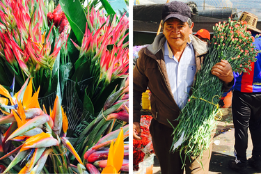 Paloquemao Market has a mind-boggling selection of flowers.