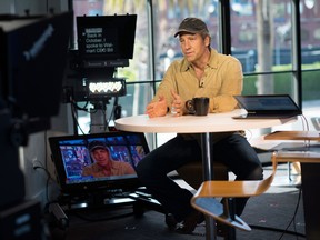 Michael "Mike" Rowe, former host of "Dirty Jobs," speaks during a Bloomberg West Television interview in San Francisco, Calif., on Feb. 27, 2014.