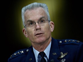 Air Force Gen. Paul Selva, vice chairman of the Joint Chiefs of Staff, seen here in December 2015, said the U.S. military could "get at most of his infrastructure" when asked about Kim's nuclear missile program.
