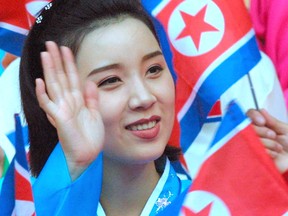 With their good looks and sharp moves, North Korea's female cheerleaders are a marked contrast to the regime's menacing nuclear ambitions.