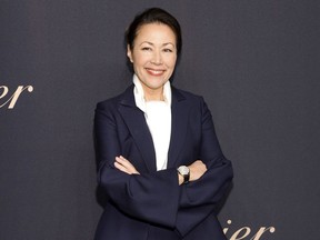FILE - In this Nov. 12, 2014, file photo, Ann Curry attends the Panthere de Cartier Collection dinner & party at Skylight Clarkson Studios in New York. Former "Today" show anchor Curry says she's not surprised by the allegations that got former colleague Matt Lauer fired and that there was an atmosphere of verbal sexual harassment at the NBC show when she worked there.
