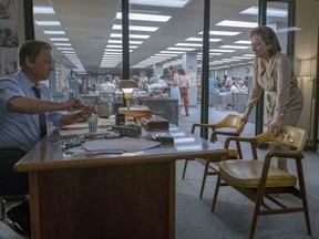 In this image released by 20th Century Fox, Tom Hanks portrays Ben Bradlee, left, and Meryl Streep portrays Katharine Graham in a scene from "The Post." The film was nominated for an Oscar for best picture on Tuesday, Jan. 23, 2018. The 90th Oscars will air live on ABC on Sunday, March 4.