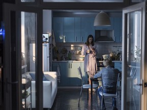 This image released by Sony Pictures Classics shows Maryana Spivak, background, and Matvey Novikov in a scene from "Loveless." The film was nominated for an Oscar for best foreign picture on Tuesday, Jan. 23, 2018. The 90th Oscars will air live on ABC on Sunday, March 4. (Sony Pictures Classics via AP)