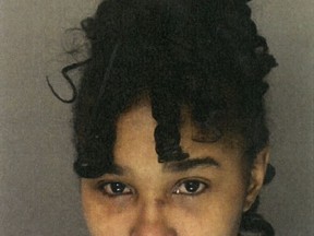 This undated photo provided by the Dauphin County Judicial Center in Harrisburg, Pa., shows Shayla Pierce, arrested Thursday, Jan. 18, 2018. Law enforcement officers serving an arrest warrant were handcuffing Pierce on the first floor of a home Thursday when a man began firing from the second floor, killing Deputy U.S. Marshal Christopher David Hill and injuring a police officer, authorities said, before the gunman was shot to death by police when he exited the home. The U.S. attorney's office identified the shooter as Kevin Sturgis, of Philadelphia, but did not say what the relationship was between Pierce and the gunman.