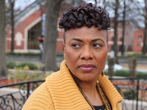 Bernice King, the daughter of the Rev. Martin Luther King, Jr., is seen outside of The Martin Luther King Jr. Center for Nonviolent Social Change in Atlanta on Wed., Jan. 10, 2018.