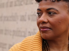 Bernice King, the daughter of the Rev. Martin Luther King, Jr., is seen outside of The Martin Luther King Jr. Center for Nonviolent Social Change in Atlanta on Wed., Jan. 10, 2018.