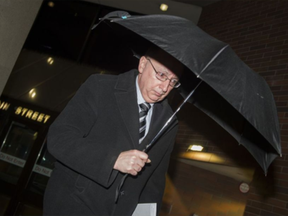 Brian Bonney leaves the provincial courthouse in Vancouver after being sentenced Wednesday.