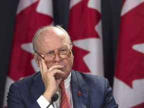 Longtime Sen. Colin Kenny is calling it quits months before his scheduled retirement. Sources say Kenny officially notified the Governor General this morning that he will leave the Senate ahead of his mandatory retirement date in December. Kenny is shown in Ottawa, Thursday April 13, 2017.