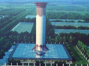 Artists' impression of the purification tower.