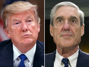 U.S. President Donald Trump and Special Counsel Robert Mueller.
