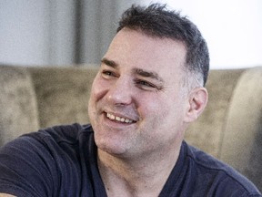 Eric Lindros in his Toronto home, Jan. 15, 2018.