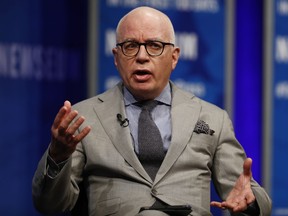 FILE - In this April 12, 2017, file photo, Michael Wolff of The Hollywood Reporter speaks at the Newseum in Washington. Wolff used to worry about the spotlight moving on. No longer. The author of an explosive book on President Donald Trump's administration is the target of a cease and desist letter from Trump's lawyers. And he's the focus of a campaign by the president's allies to cast doubt on the book's claim that Trump is a reluctant and troubled president.