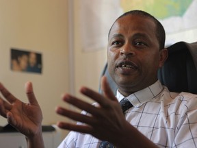 Abebe Shibru, Marie Stopes International Country Director for Zimbabwe speaks to the Associated Press in Harare, Tuesday, Jan, 23, 2018, where the heath system is in tatters amid a plummeting economy, and Marie Stopes used to treat at least 150,000 women per year, but now its outreach sites are cut in half because of funding problems.  US President Donald Trump's dramatic expansion of a ban on U.S. funding to foreign organizations that provide abortions has left impoverished women around the world without treatment for HIV, malaria and other diseases, health groups say.