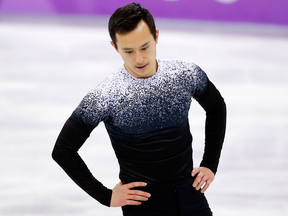 Patrick Chan is in sixth place after the men's short program on Friday.