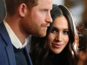 Prince Harry and Meghan Markle attend a reception for young people at the Palace of Holyroodhouse on February 13, 2018 in Edinburgh, Scotland.