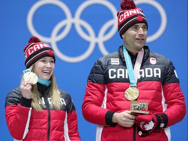 Kaitlyn Lawes and John Morris, Feb. 14, 2018.