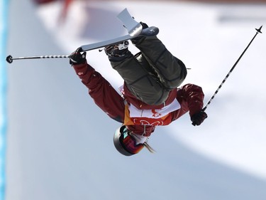 Cassie Sharpe, gold in women's freestyle skiing halfpipe.