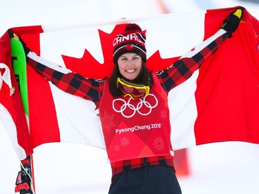 Kelsey Serwa, gold in women's ski cross.